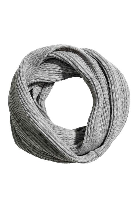 Rib-knit Tube Scarf