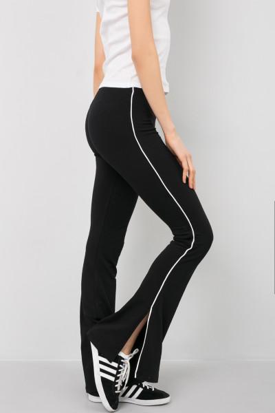 subdued flared pants