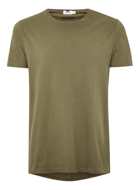 Khaki Longline T-shirt