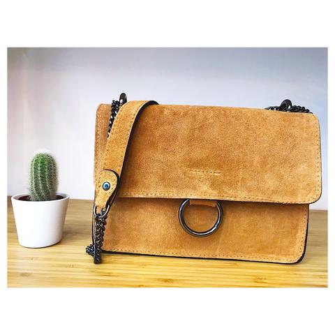 Bolso Piel Vuelta Camel