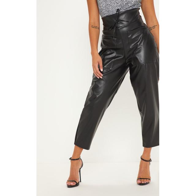 leather joggers petite