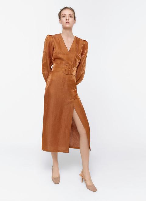 Vestido Midi Satinado