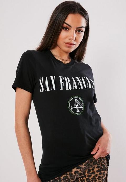 Black San Francisco Graphic T Shirt, Black