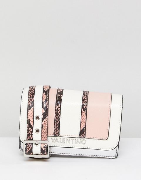 Valentino By Mario Valentino Blush Faux Snake Cross Body Bag - Blush Multi