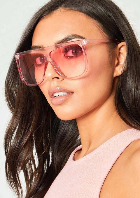 Christina Pink Wide Frame Sunglasses