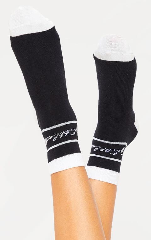 Prettylittlething Black Socks