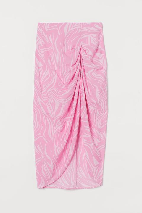 Falda Drapeada - Rosa