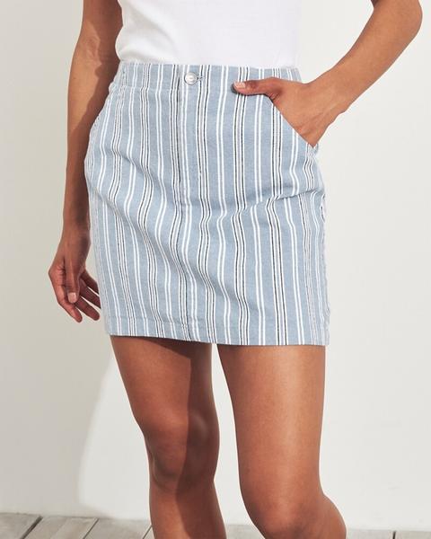 hollister striped skirt