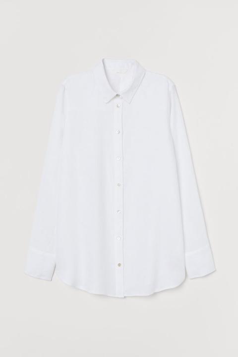 Camisa De Lino - Blanco