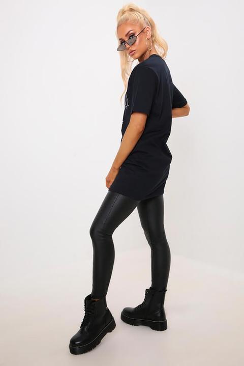 Black Tokyo Tiger Slogan Oversized T-shirt
