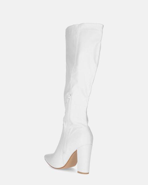 Ksenia - Bottes Hautes En Pu Blanche