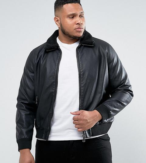Barneys Plus - Giacca Di Pelle Sintetica - Nero
