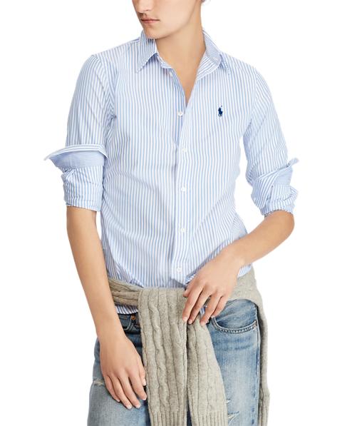 Stretch Slim Striped Shirt