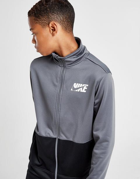 Nike Core Poly Tracksuit Junior - Black 