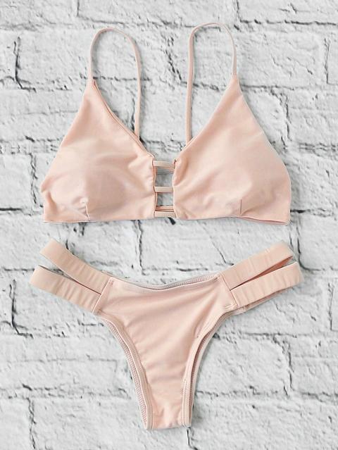 Ladder Cutout Triangle Bikini Set