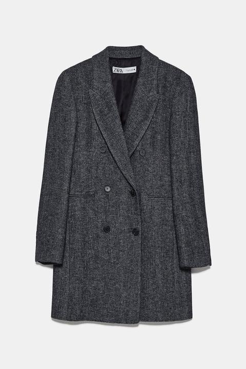 Houndstooth Menswear Coat