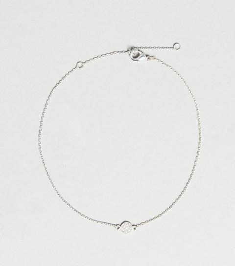 Silver Circle Bar Chunky Chain Anklet New Look