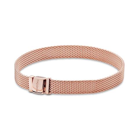 Pandora Reflexions Mesh Bracelet - 14k Rose Gold-plated Unique Metal Blend