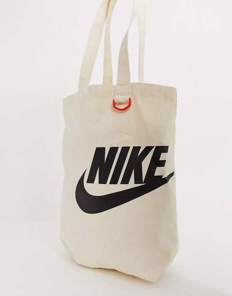 Bolso Tote En Crema De Nike