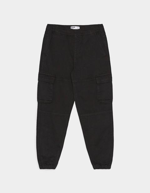 Pantalón Denim Cargo