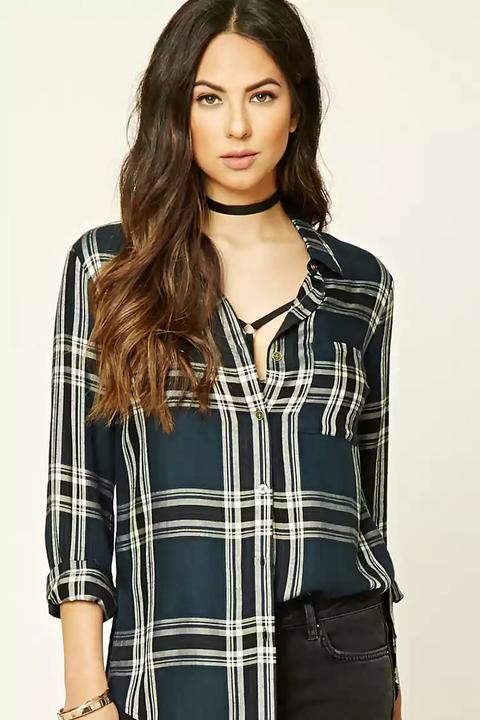 Camicia Scozzese Lunga