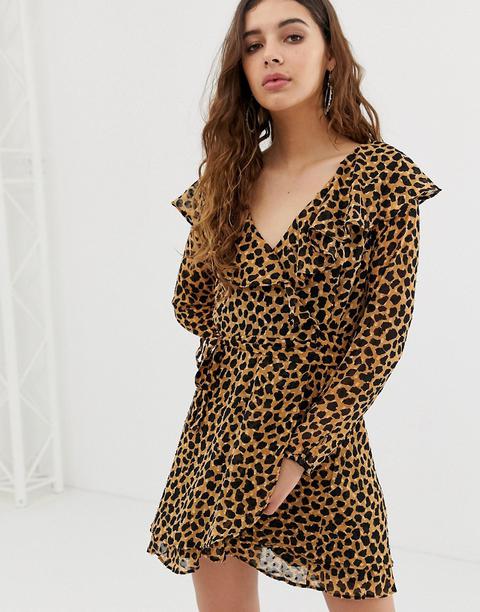 Free People - Frenchie - Vestito Leopardato - Marrone