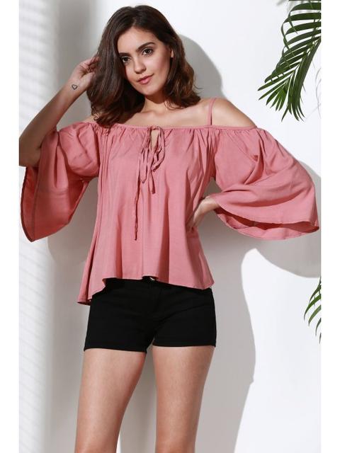 Flare Sleeve Loose Trapeze Top