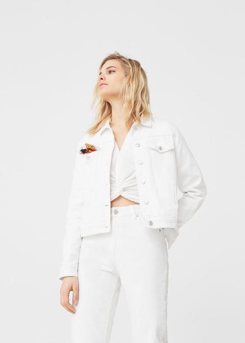 Cazadora Denim Blanca