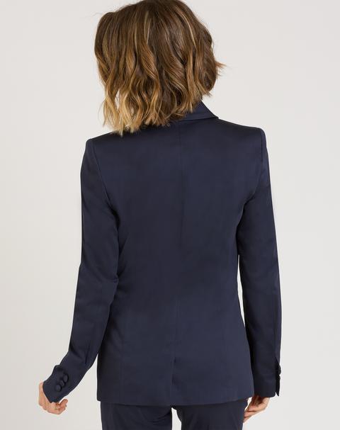Blazer Naf Naf Mujer Manga Larga Mujer Cuello Solapa Y Cierre Con Botón Delantero