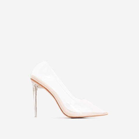 clear perspex court heels