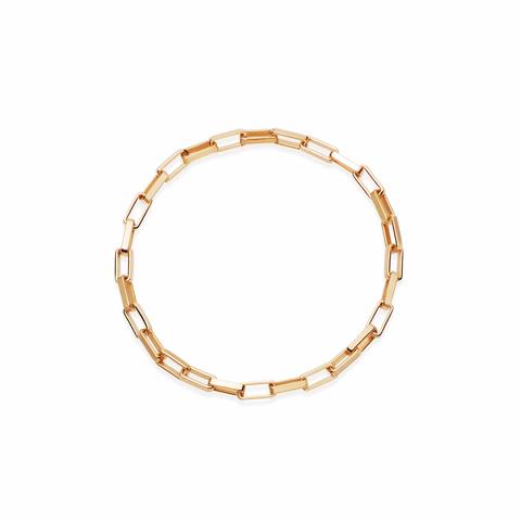 Estée Lalonde Fine Box Chain Ring 18ct Gold Plate