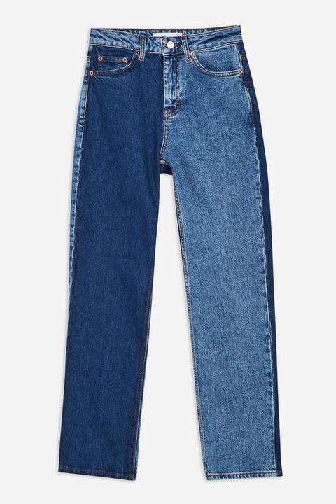 colour block jeans