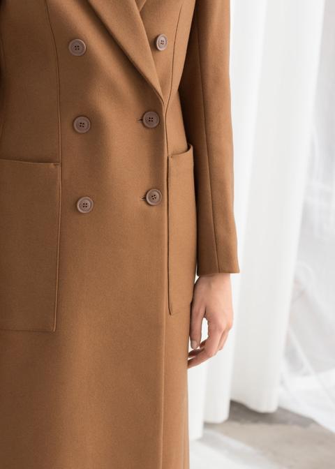 Structured Wool Blend Coat