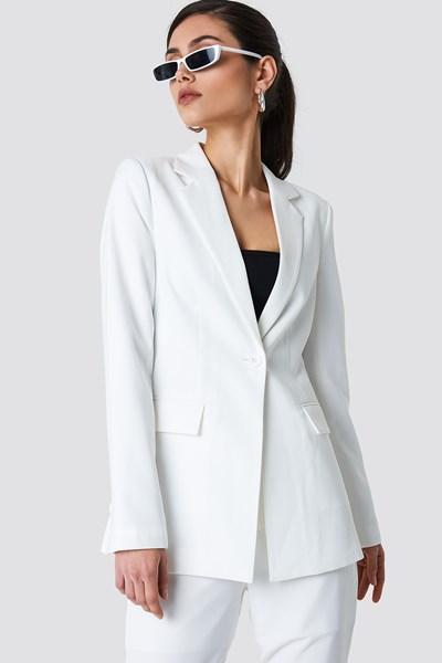 Na-kd Classic Tailored Blazer - White