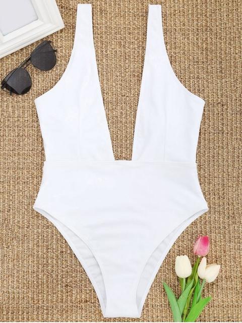 Traje De Baño Escotado Con Cuello Alto Bee Yellow White Chestnut Black Purple Red
