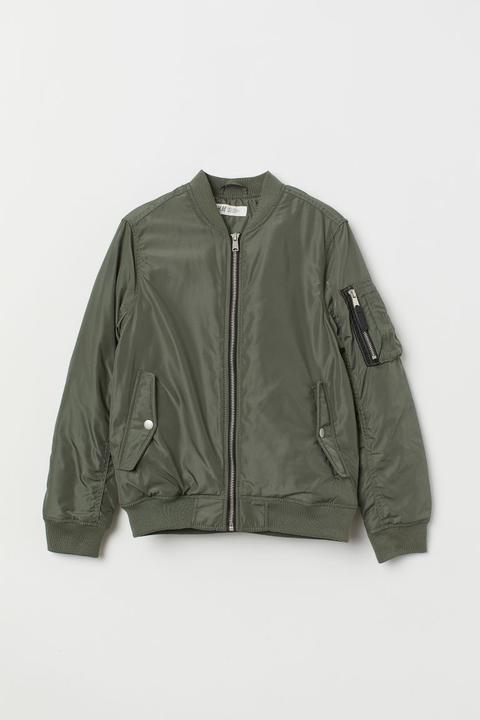 H & M - Bomber Jacket - Green