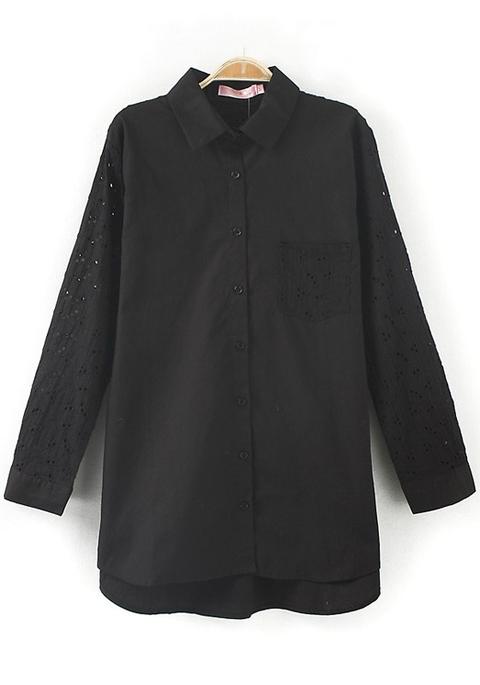 Camicetta Scavato Nero