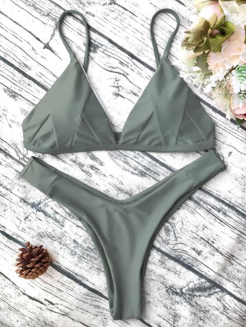 Bikini Morbido Imbottito Con Motivo A Conchiglia