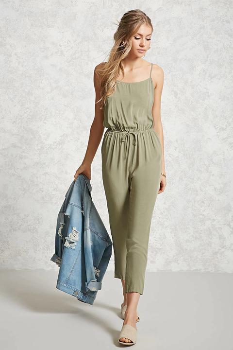 Drawstring Cami Jumpsuit