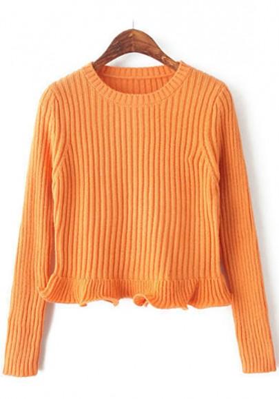 Pullover Llano De La Colmena Naranja