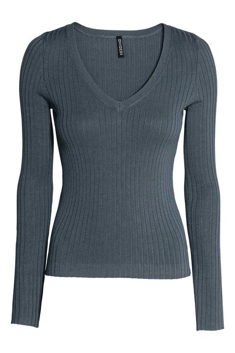 Pullover In Maglia A Coste