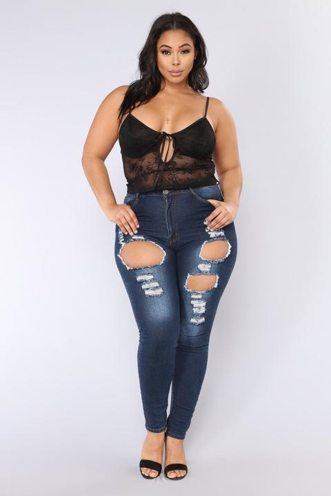Olivia Rose Skinny Jeans - Dark Denim 