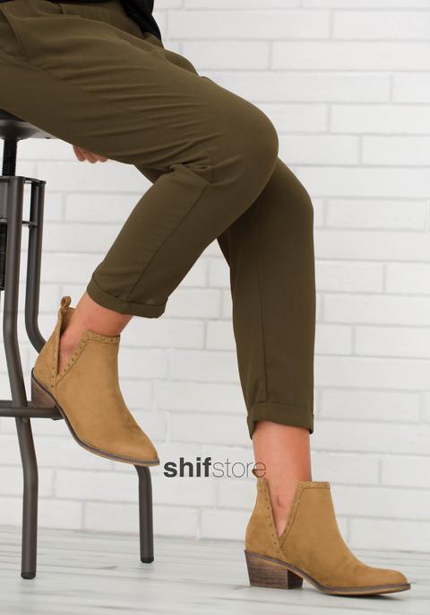Botines Carlie Camel
