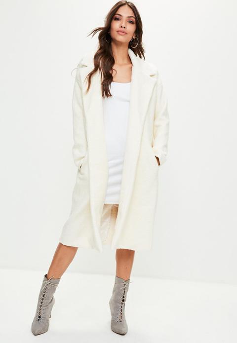 Cream Wool Coat, Cream