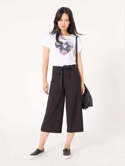 Pantalone Culotte Nero