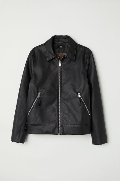 Imitation Leather Jacket