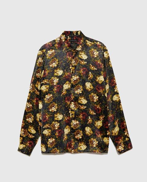 Camicia Viscosa A Fiori