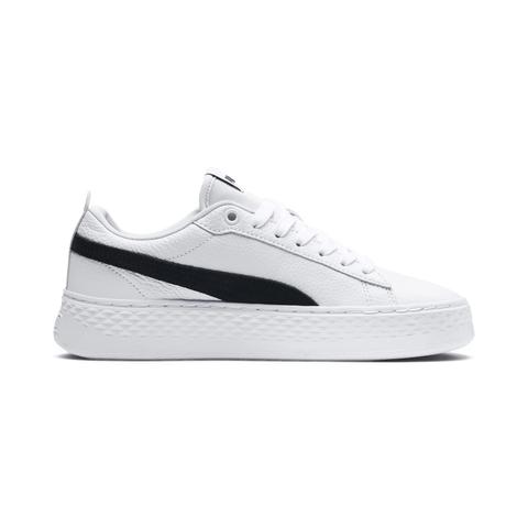puma smash platform l white