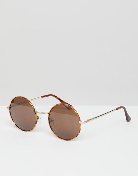 Jeepers Peepers - Occhiali Da Sole Rotondi Oversize - Marrone