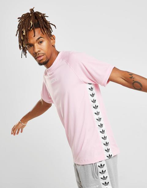 Adidas Originals Tape T-shirt - Pink - Mens from Jd Sports on 21 Buttons